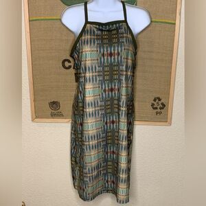 Prana Backless Dress with Geometric Pattern